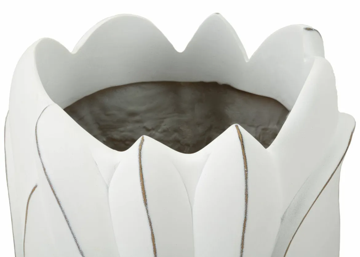 Vaso Brabbia, 31x31 h69 cm, Bianco