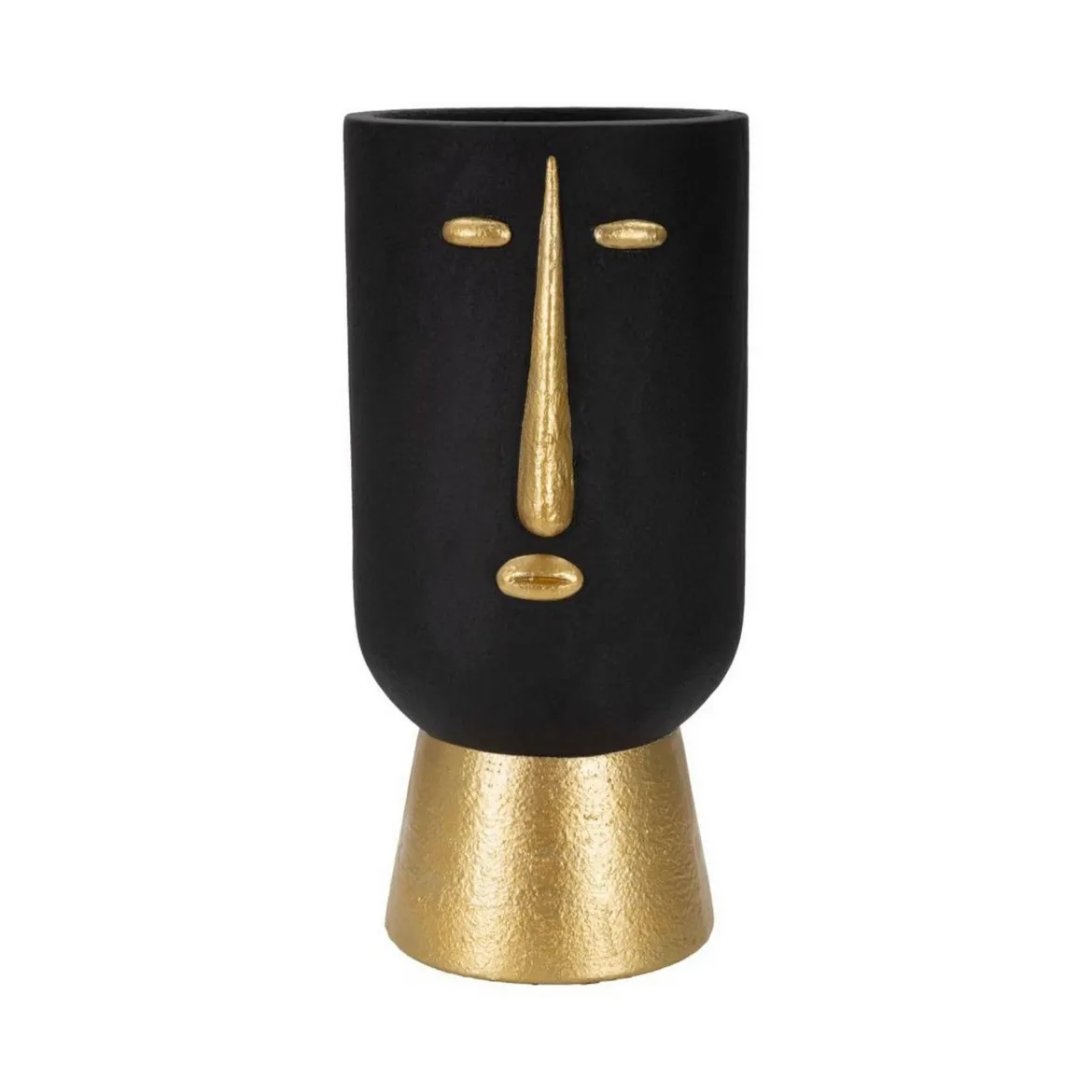Vaso Hamilton, Nero e Oro, 25x25 h25 cm