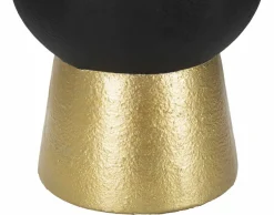 Vaso Hamilton, Nero e Oro, 25x25 h25 cm