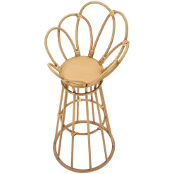 Vaso Marrone Rovere Portavaso Finiture in Rattan Materiale Struttura in Plastica, Sfumatura Colore Struttura Rovere - Dalotami