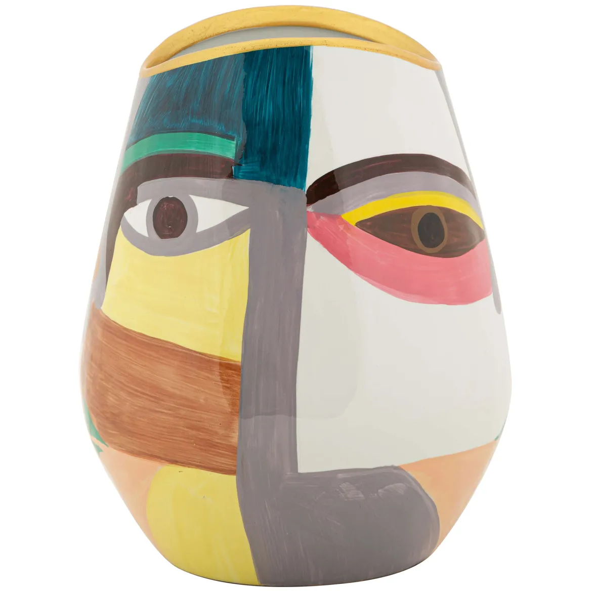 Vaso Multicolore Disegno Moderno Diametro 11 cm, - Basesaso