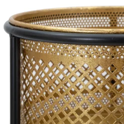 Vaso oro Nero Portavaso Rimovibile Colore Struttura Nero, - Juayua