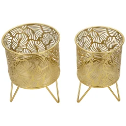 Vaso oro set 2 Vasi, Portavasi Rimovibili, - Aitut