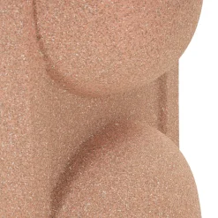 Vaso Rosa Finitura Geometrica, - Fatone