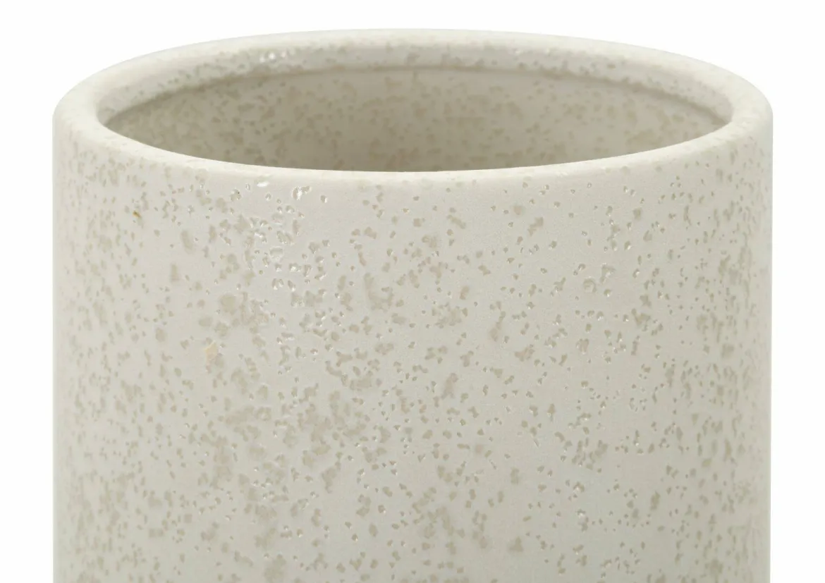 Vaso Tom, Crema, 16x16 h28 cm