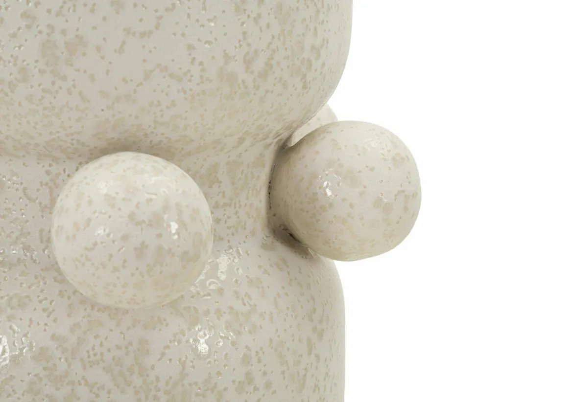 Vaso Tom, Crema, 16x16 h28 cm
