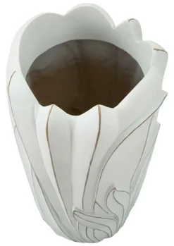 Vaso Tramigna, 29x29 h48 cm, Bianco