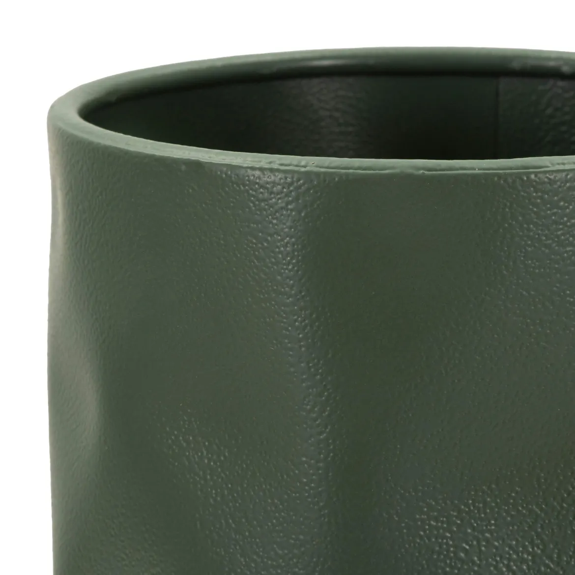 Vaso Verde Finitura Effetto Materico, - Fasani