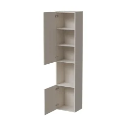 Vetrina Beige 4 Ripiani 5 Vani 39.9x29.8x180h cm, 2 Ante - Botte