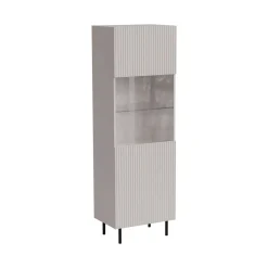 Vetrina Luzzana, 60x42 h183 cm, Beige