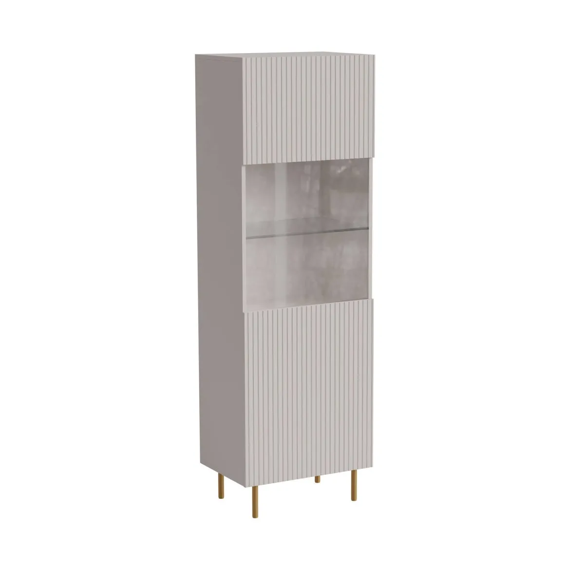 Vetrina Raccuja, 60x42 h183 cm, Beige