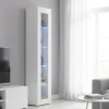 Vetrina stretta 40x30x180h cm bianca lucida - Aristotele