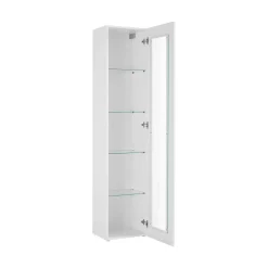 Vetrina stretta 40x30x180h cm bianca lucida - Aristotele
