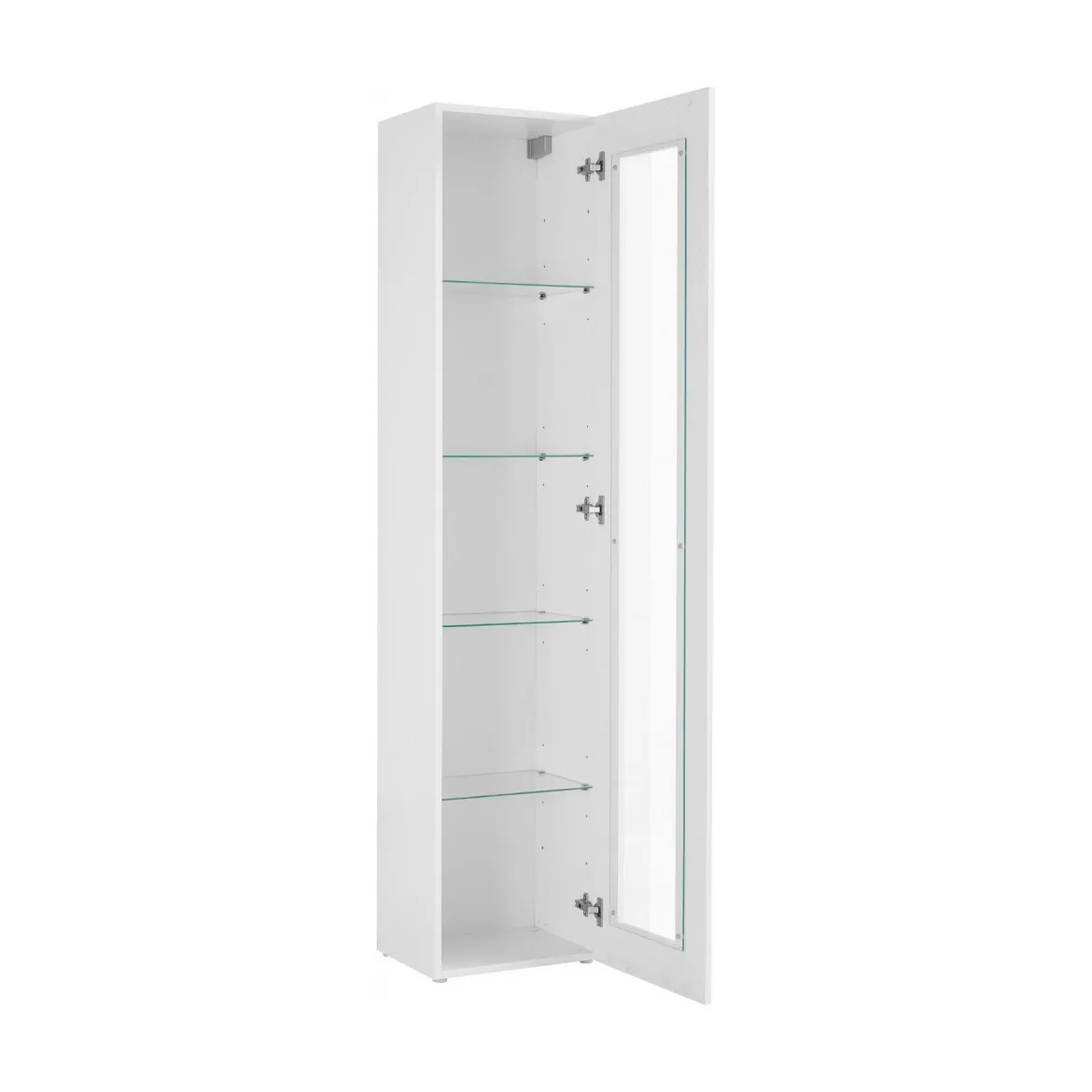 Vetrina stretta 40x30x180h cm bianca lucida - Aristotele