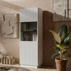 Vetrina Vado, 60x40 h178 cm, Bianco